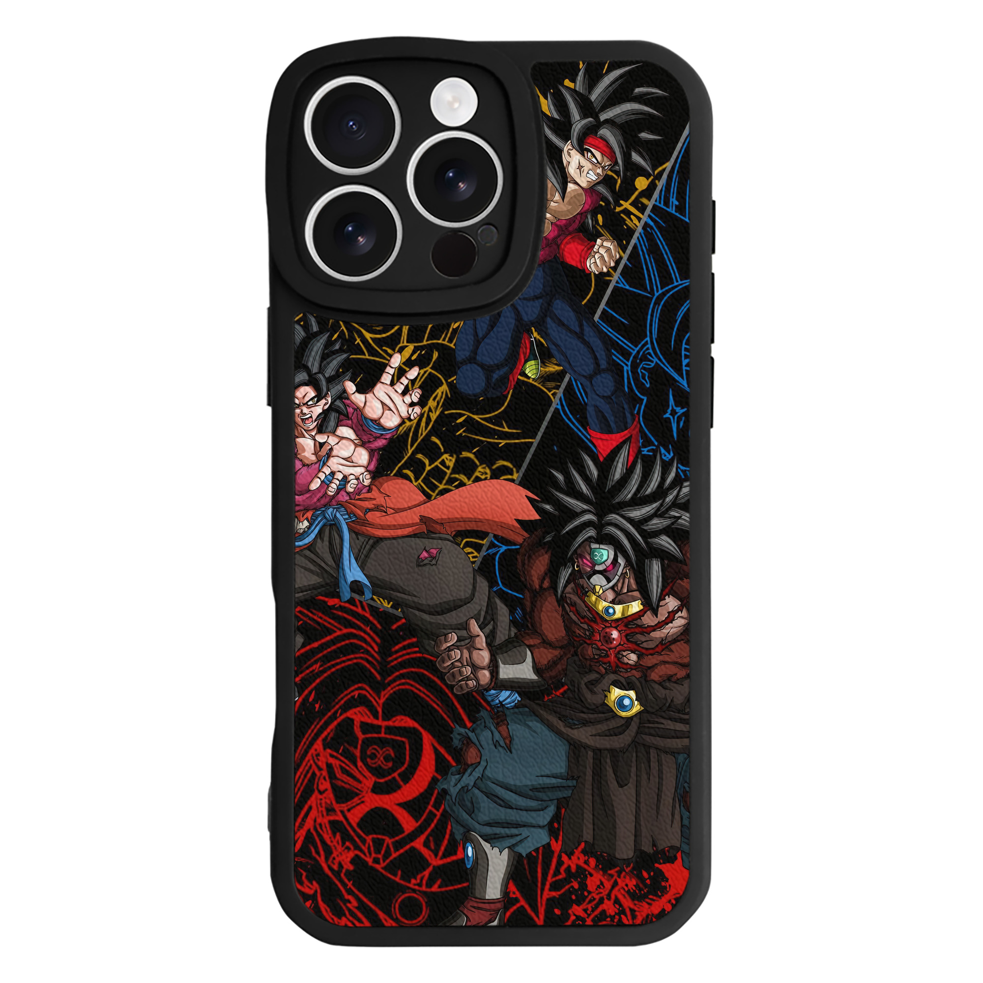 （画像用） ドラゴンボール DRAGON BALL 【iPhone 16シリーズ対応】シリコンスマホケース（レザー調） 材質：シリコン